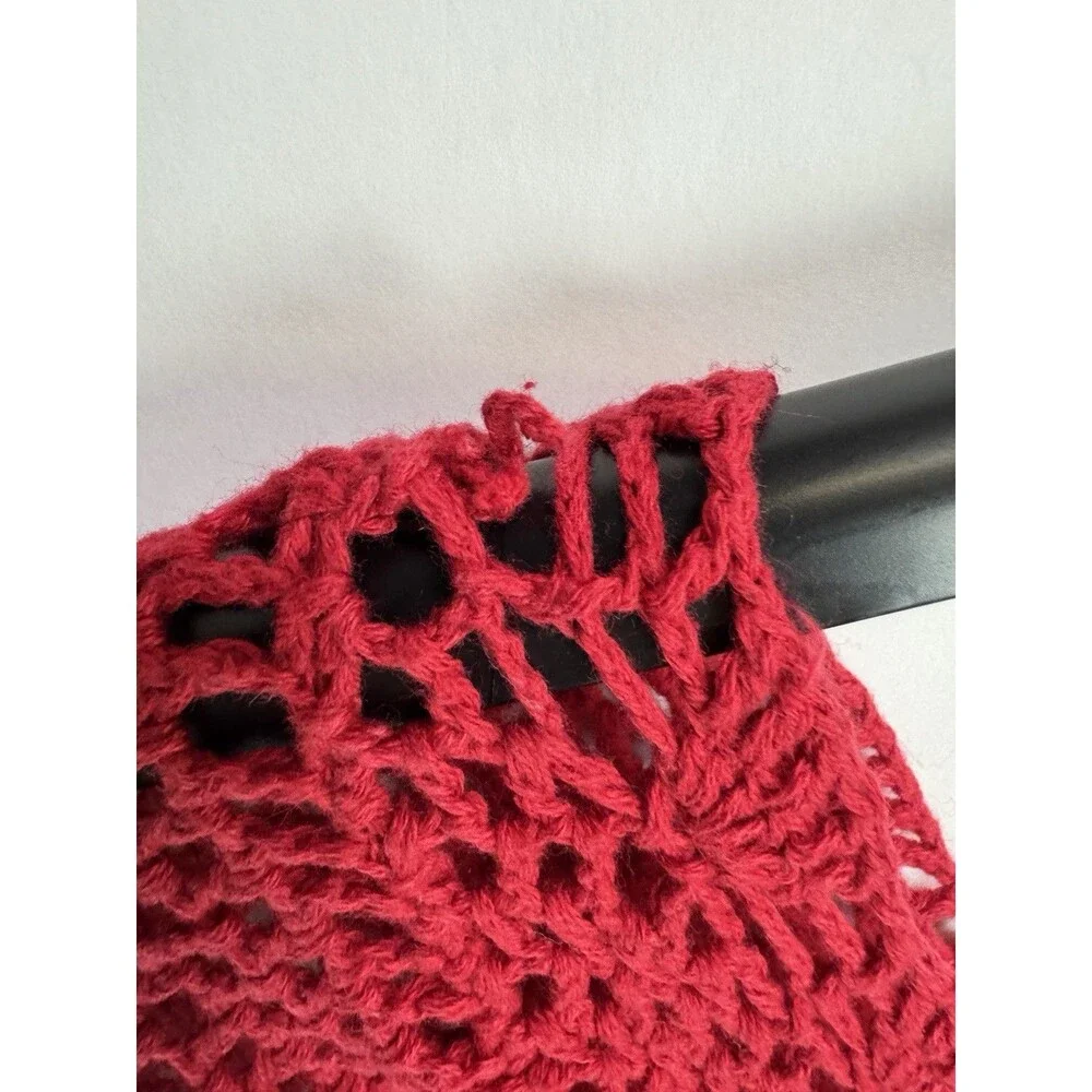 Free People Red Crochet Dress Size: XS
